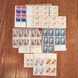 USPS 15 Cent Stamp Bundle 50 Stamps Einstein John Steinbeck Helen Keller + More